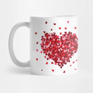 Floral Heart of love Valentines Day T-Shirt Mug